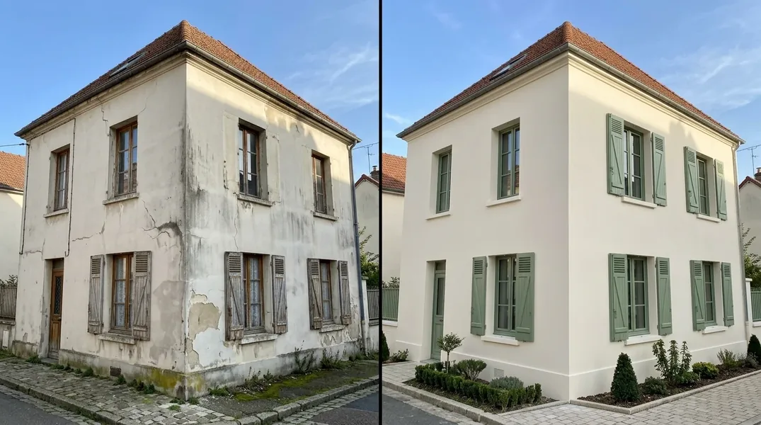 Résultat ravalement de façade à Rouen — Ravalement Rouen